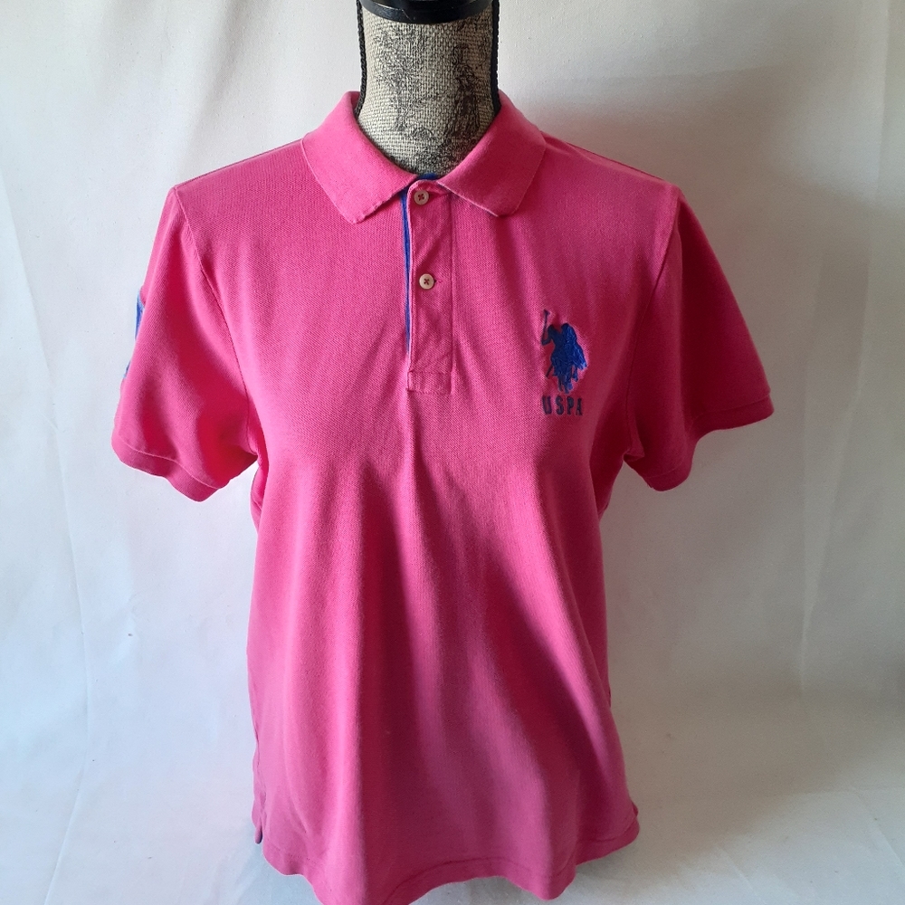 U.S.Polo Assn. Women's pink polo shirt